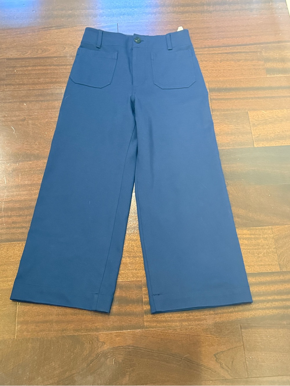 Anthropologie Maeve The Colette Wide Leg Pants in Navy 28